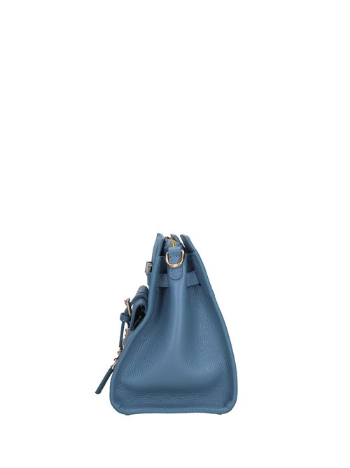 ROCK POKET MED bag in leather and studs LA CARRIE | 142P-TZ-141-TBLCIELO